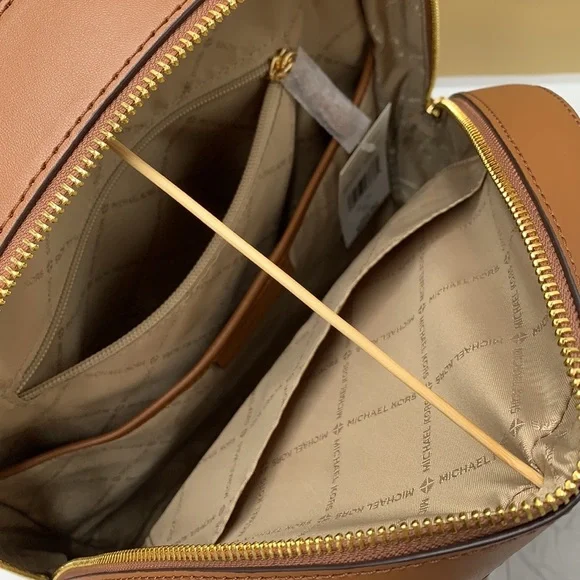 MICHAEL KORS JET SET GIRLS JAYCEE LARGE ZIP PACKED BACKPACK BROWN 